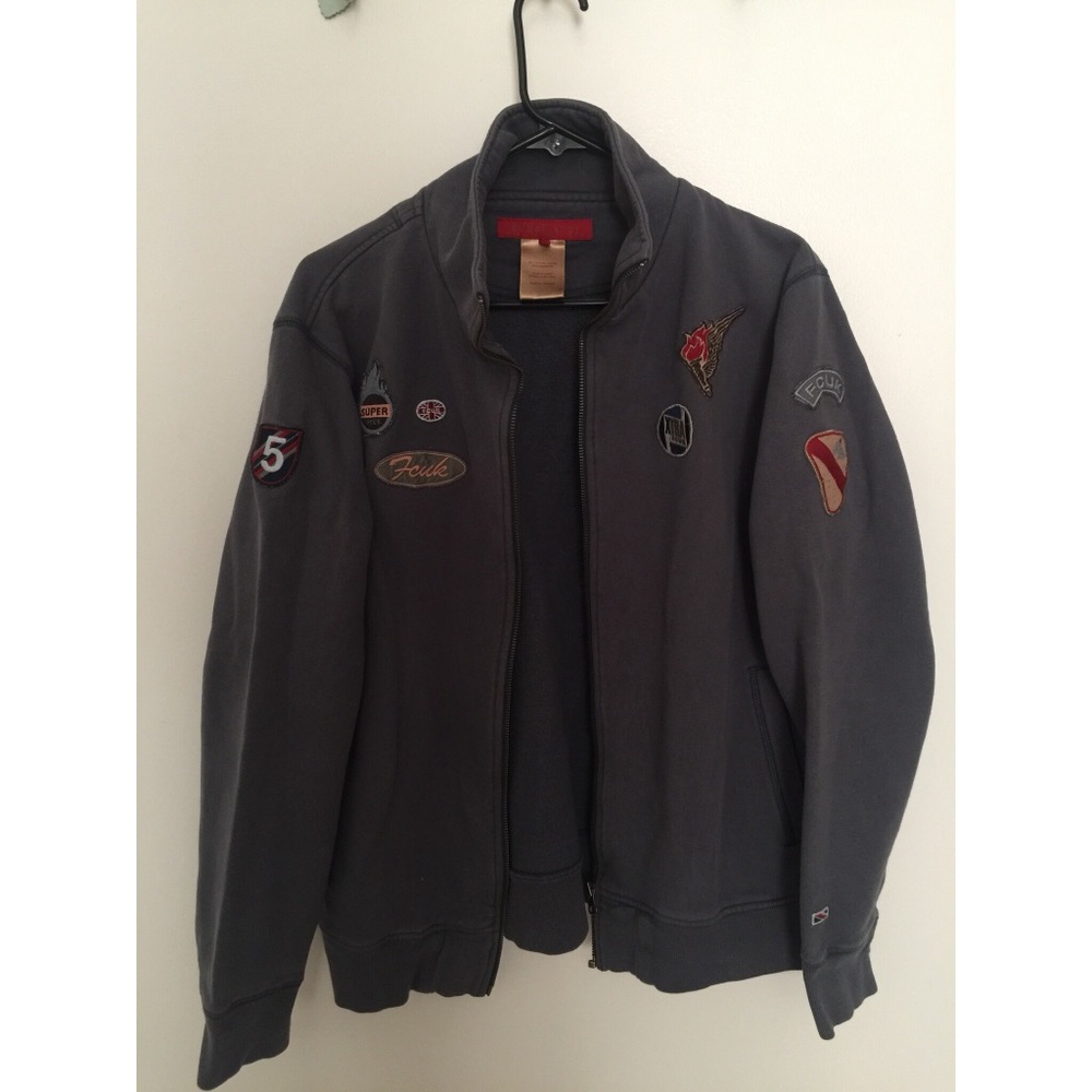 FCUK Jeans Patched Track Jacket